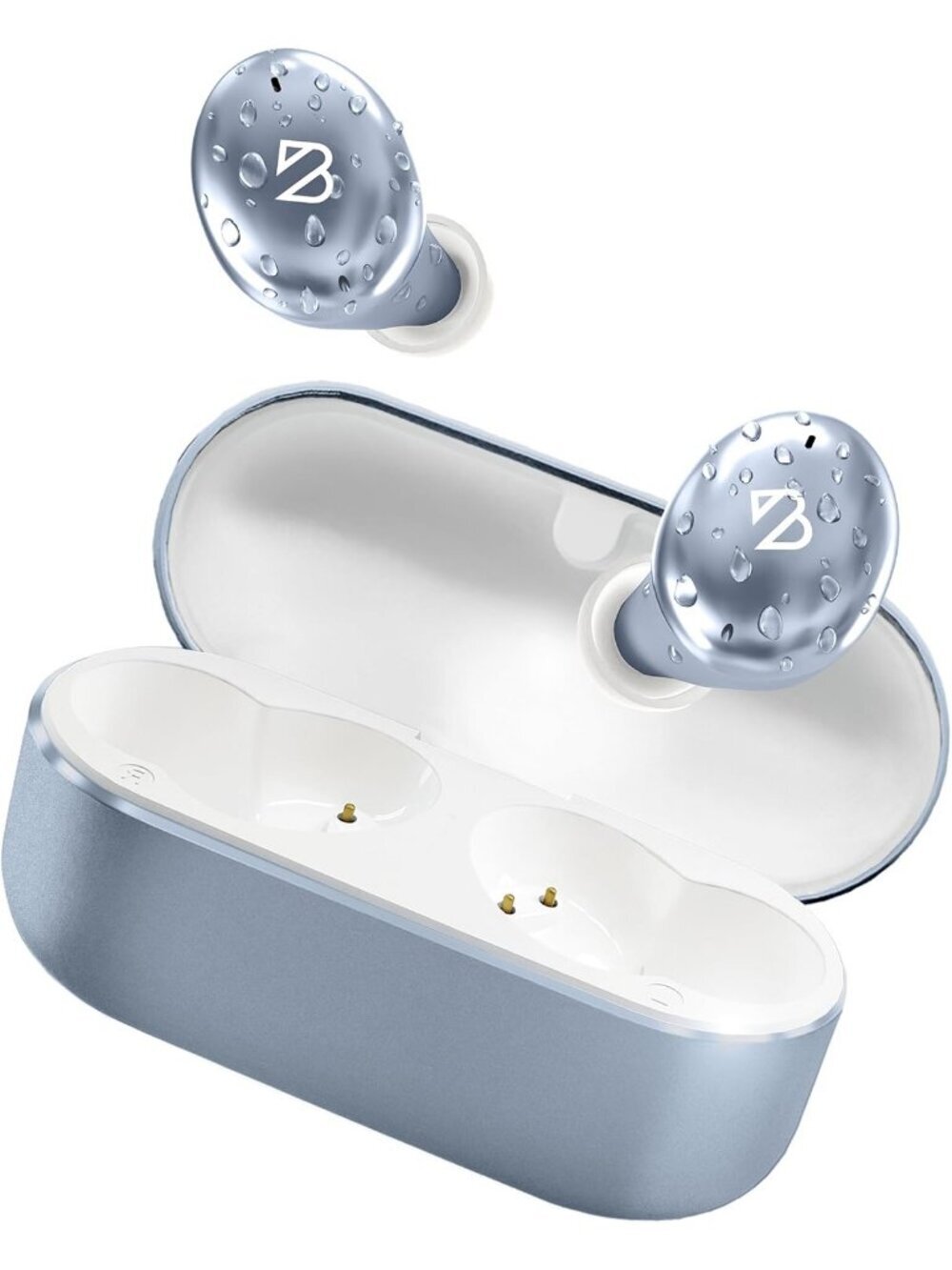 Wireless Ice Blue Audio Tempo Award Winning Sound Comfortable Bluetooth Earbud